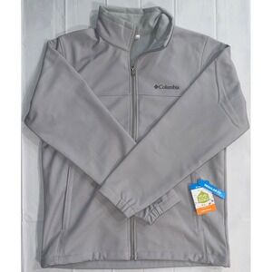 Columbia zip up jacket omni shield gray size Medium NWT
